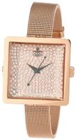 Vivienne Westwood VV053RSRS Lady Cube Rose Gold Tone Stainless Steel Swiss Quartz Ring