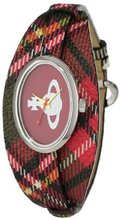 Vivienne Westwood VV056PKBR Medallion Swiss Quartz Multi-Colored Leather Strap