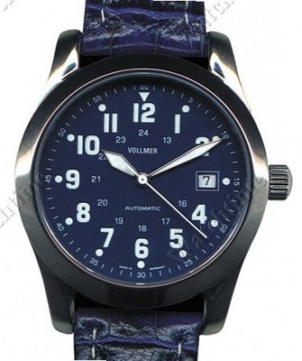 Vollmer Ocean Blue 24-Hour Dial