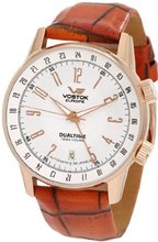 Vostok-Europe 2426/5609060 Gaz-14 Limousine Automatic Mechanical Russian Dual Time Leather Strap