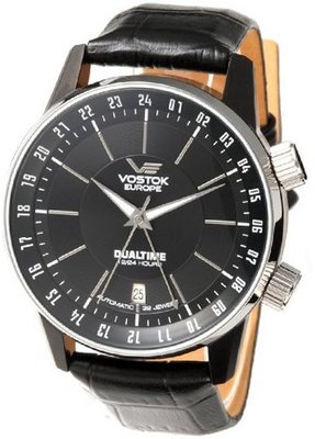 Vostok Europe - Gaz-14 Limousine - Dual Time - Black PVD - 2426/5602059