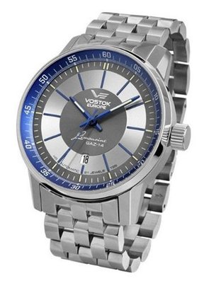 Vostok-Europe GAZ Limo Silver-Grey Dial with Trigalight Illumination 5651138B