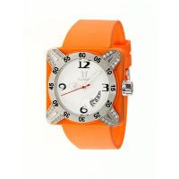 Deepest Lady Ladies in Orange with Silver Bezel