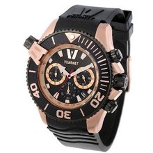 H2O Gent with Black Rubber Band and Rose Gold Case