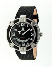 Snowest Circular with Black Nylon Band and Black Dial