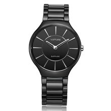 Vufflens Unisex V302.1 Amber Collection Ceramics Black