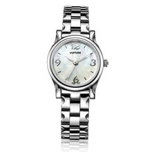 Vufflens V028.210.3 Amber Collection Stainless Steel White Mother-pearl Quartz