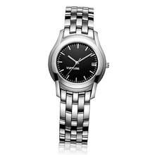Vufflens V036 Donau Collection Sliver Steel Black Dial Quartz