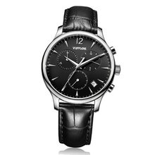 Vufflens V063.53 Baltic Sea Collection Chronograph Swiss-quartz Black Leather Black Dial