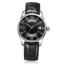 Vufflens, V3895.51 Baltic Sea Collection Vintage Arabic Numerals Black Dial Mechanical