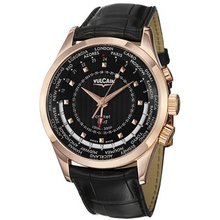 Vulcain Aviator GMT 2009 Rose Gold Mechanical Alarm 100535.223L