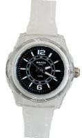 Waooh - MIAMI 44 White Wristband with Color Dial Black