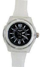 Waooh - MIAMI 44 White Wristband with Color Dial Black