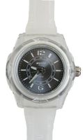 Waooh - MIAMI 44 White Wristband with Color Dial Grey