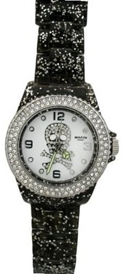 Waooh - Skull and Crossbones 38 Glitter Black/White