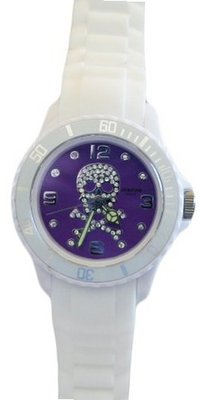 Waooh - Skull and Crossbones 38 Silicone White/Purple