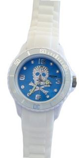 Waooh - Skull and Crossbones 38 Silicone White/Turquoise