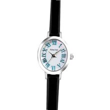 [ MILTON STELLE ] NEW Leather Strap Black Band_White Dial MS079S