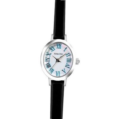 [ MILTON STELLE ] NEW Leather Strap Black Band_White Dial MS079S