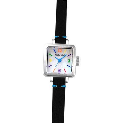 [ MILTON STELLE ] NEW Leather Strap Black Band_White Dial MSG096SB