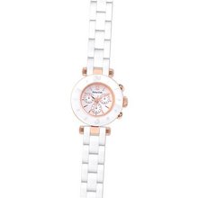 [ MILTON STELLE ] NEW Stainless-Steel White Ceramic_White Dial MS101R