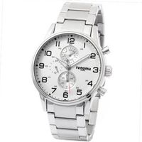 [ RENOMA ] NEW Silver Stainless-Steel Wrist White RE-5067