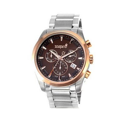 uWatch BOY [ ZASPERO ] NEW Stainless-steel Wrist Silver_Brown Dial SG301-03 