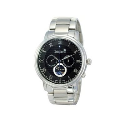 [ ZASPERO ] NEW Stainless-Steel Wrist Silver_Black Dial CG101-14