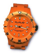 Wave Gear Unisex Sports Colourful Orange Ocean Oc1001OO With Colour Matched Polycarbonate Strap