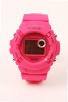 Wave Gear Unisex Sports Colourful Reef Pink RF1001PK With Colour Matched Rubber Strap