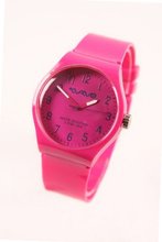 Wave Gear Unisex Sports Coral Pink CR1101CPK with Colour Matched Plastic Strap