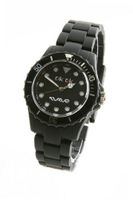 Wave Gear-Unisex Sports Tik Tok Black TK1101BK With Matching Silicone Coated Polycarbonate Strap
