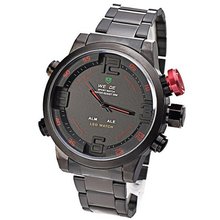 Mudder WEIDE Army Military LED Date Week Alarm Sports Quartz Wrist Red Button (Original Box + Cloth))