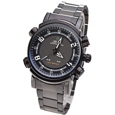 Mudder WEIDE Date Day Alarm Multi-purpose T2 Time Analog Digital LED Diving Sports