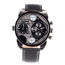 Shining Luxus Boys Black Army Style Analogue Sport Quartz Wrist + Gift Box