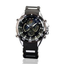 Weide Digital-Analogue White Hands Chronograph Rubber Band Quartz WH1103-R