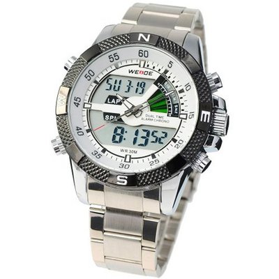 WEIDE Multi-functional Trendy Stainless Steel Quartz Sport Wrist WE081