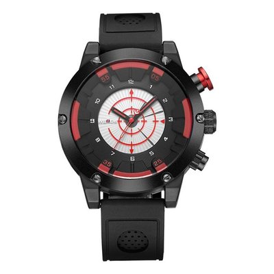 Weide Round Black Red