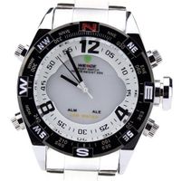 Weide White Dial Dual Core Time Display Quartz Alarm Wrist WH2310W