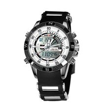 Weide White Dial Dual Mode Display Digital Casual Sports Wrist WH1104-RW