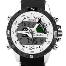 Weide White Dial Dual Mode Display Digital Casual Sports Wrist