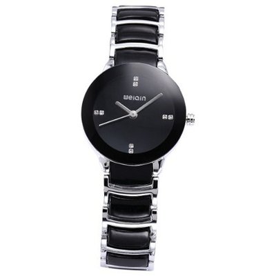 WEIQIN Crystal Lady  Bracelet Stainless Steel & Plastic Band Quartz WQI030