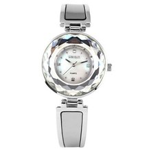 WEIQIN Elegant Bling Crystal Lady  Slim Bracelet Bangle Quartz Wrist WQI008