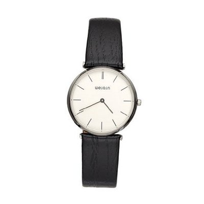 WeiQin New Fashion Genuine Leather Wrist Quartz Black WTH0105
