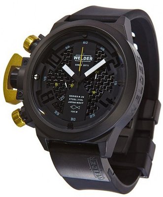 Welder by U-boat K24 Chronograph Black Ion-Plated Steel Calendar K24-3309