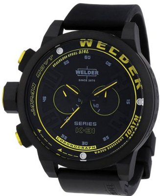 Welder by U-boat K31 Chronograph Black Rubber Strap Calendar K31-2603