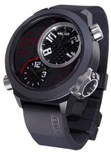 Welder by U-Boat K32 Oversize Triple Time Zone Black Ion-Plated Steel K32-9201