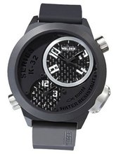 Welder by U-Boat K32 Oversize Triple Time Zone Black Ion-Plated Steel K32-9202