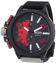 Welder by U-boat K35 Oversize Chronograph Black PVD Steel Red Dial K35-2501