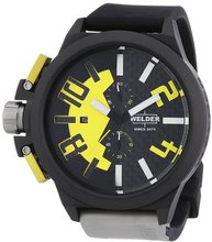 Welder by U-boat K35 Oversize Chronograph Black PVD Steel Yellow Dial K35-2502